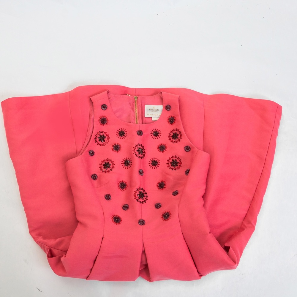 Kate Spade cocktail dress coral Small 4 - Picture 14 of 17